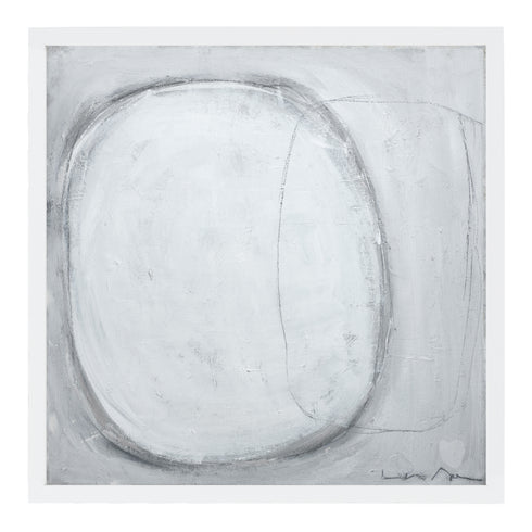 Together grey art print by Kerri Rosenthal - Unique artwork for wall decor