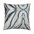 Teal Seashells square decorative throw pillows by Kerri Rosenthal