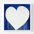 The Marvelous Madness Of Love blue white art print by Kerri Rosenthal - Unique artwork for living room wall decor