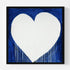 The Marvelous Madness Of Love blue white art print by Kerri Rosenthal - Unique artwork for living room wall decor