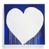The Marvelous Madness Of Love blue white art print by Kerri Rosenthal - Unique artwork for living room wall decor