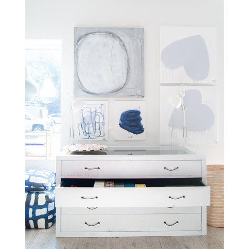 Together grey art print by Kerri Rosenthal - Unique artwork for wall decor