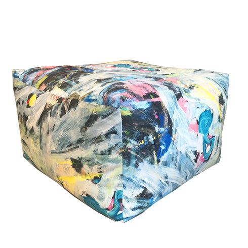 Soft Floor Block, La Fete Night Ottoman, these chunky blocks of coziness that add a great pop of colorful to your home by Kerri Rosenthal