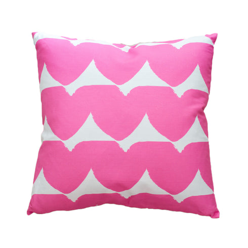Pop pink Love Always cute decorative throw pillows by Kerri Rosenthal