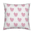 Sweethearts Bubblegum pink cotton and oyster linen fabric - Kerri Rosenthal