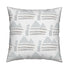 Sail Away Dove grey white stripe cotton and oyster linen stripe fabric - Kerri Rosenthal