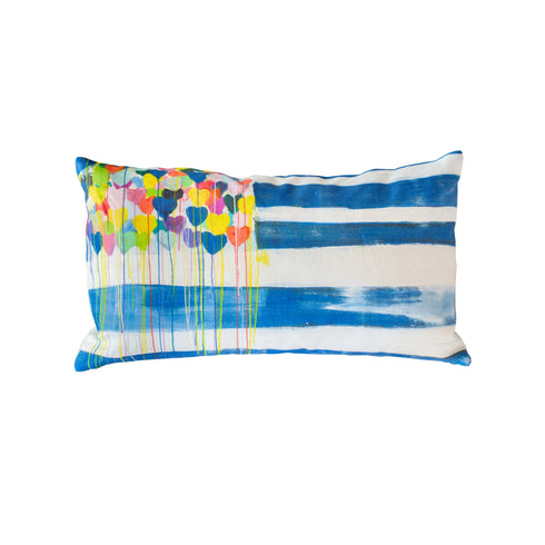 Colorful multi United States Of Love Lumbar throw pillows by Kerri Rosenthal