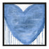 Violets Are Blue Drippy Heart art print by Kerri Rosenthal - Unique Artwork for living room wall decor