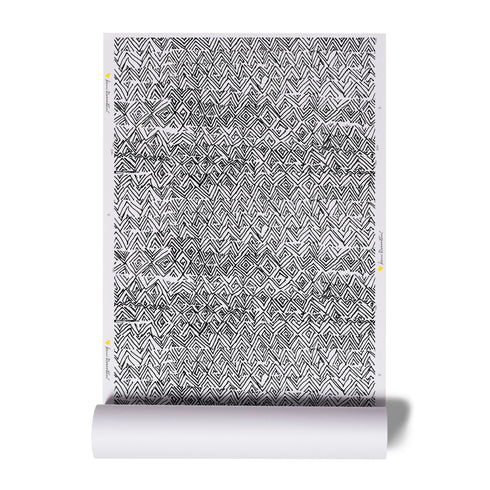 High quality Black Jayney Carbon eco-friendly Wallpaper by Kerri Rosenthal - designer wall paper