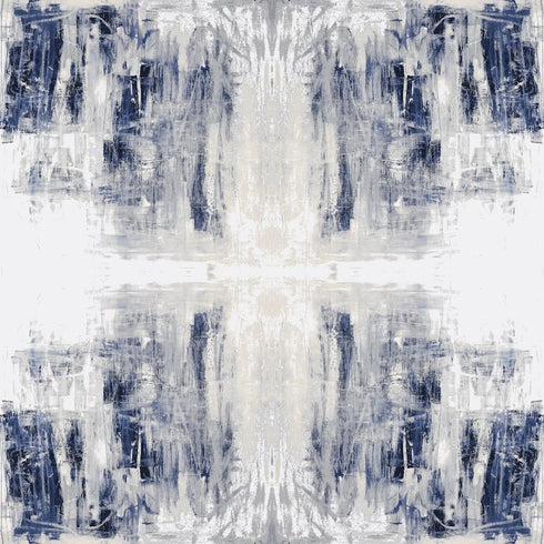Trendy BF's Jeans blue white grey combination wall paper by Kerri Rosenthal - designer wall paper