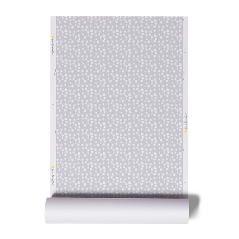 Simple Grey B Is For Blueberry Reverse Dove Wallpaper by Kerri Rosenthal - designer wall paper