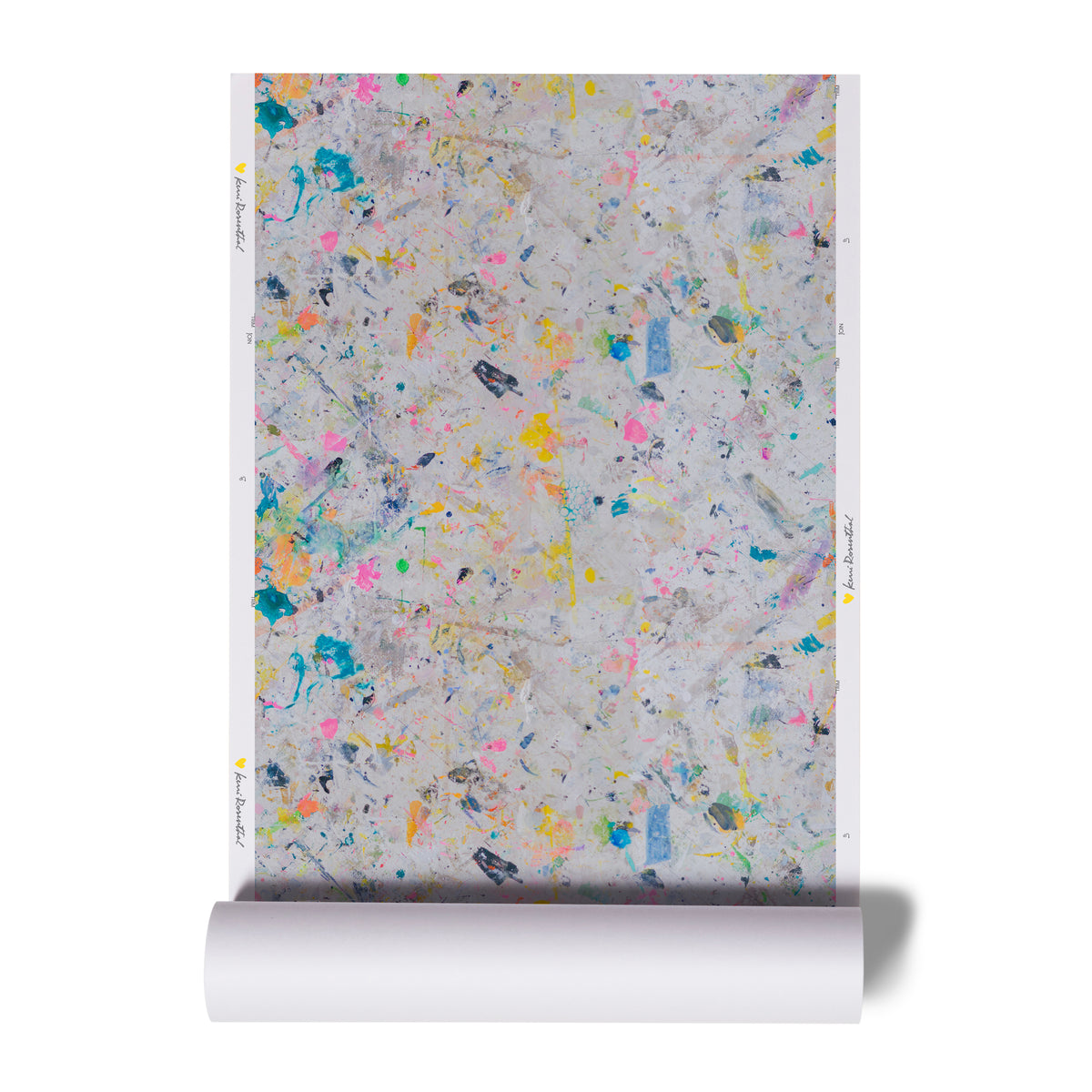 Colorful multi neutral messy eco-friendly wallpaper – KERRI ROSENTHAL