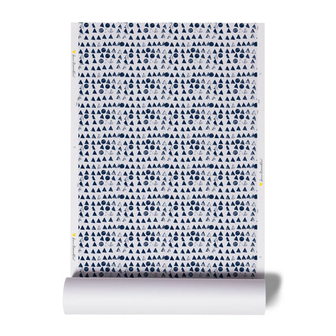 High quality Indigo blue moon tree Indigo eco-friendly wallpaper by kerri rosenthal - designer wall paper