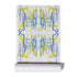 High quality White ground with blue yellow tell me why original wallpaper by Kerri Rosenthal - designer wall paper