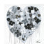 When I'm With You Drippy Heart black white art print by Kerri Rosenthal - Unique artwork for living room wall decor