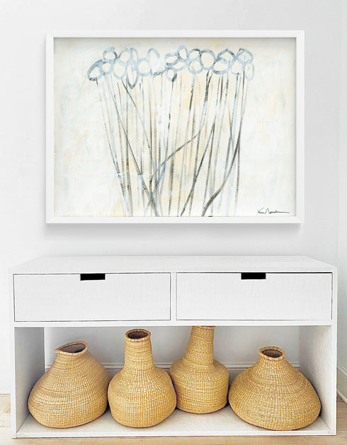 Winter Bloom Horizontal art print by Kerri Rosenthal - Unique artwork for living room wall decor