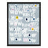 Wow Kind Of Love grey white word art print by Kerri Rosenthal - Unique artwork for living room wall decor