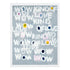 Wow Kind Of Love grey white word art print by Kerri Rosenthal - Unique artwork for living room wall decor