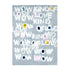 Wow Kind Of Love grey white word art print by Kerri Rosenthal - Unique artwork for living room wall decor
