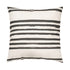 White ground with black carbon Stripe On Stripe square decorative throw pillows by Kerri Rosenthal