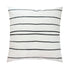 White ground with black carbon stripe Mr. Sharpie cute square decorative throw pillows by Kerri Rosenthal