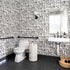 High quality white ground with black yes to lovey carbon wallpaper by Kerri Rosenthal - designer wall paper
