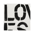 Yes to Lovey Carbon Fabric - High quality cute designer wall paper by Kerri Rosenthal