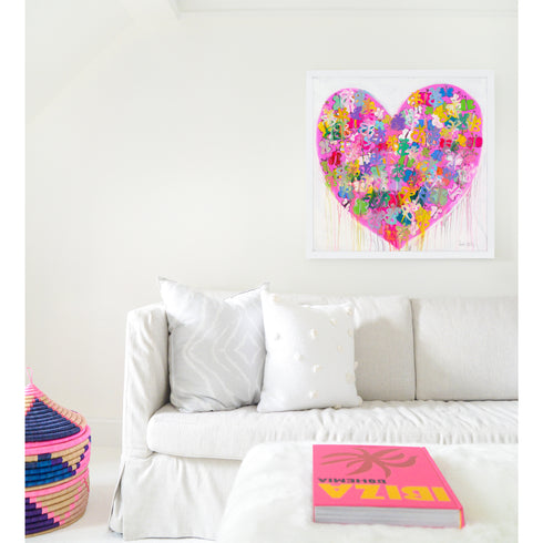 You Give Me Butterflies colorful art print by Kerri Rosenthal - Unique artwork for living room wall decor