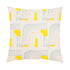 Yellow Tuk Tuk sunflower cute decorative square throw pillows by Kerri Rosenthal