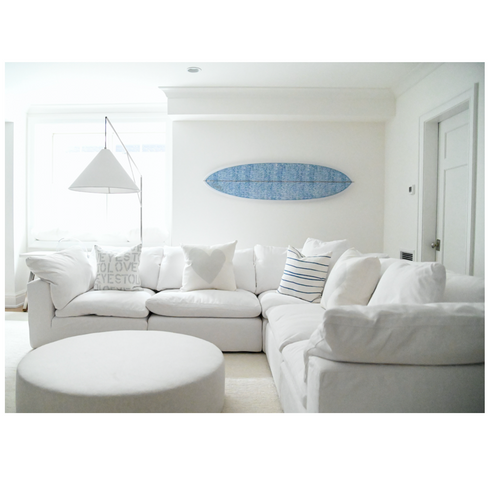 Yes To Love dove grey cute square decorative throw pillows on couch by Kerri Rosenthal