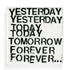 Yesterday, Today, Tomorrow, Forever black white art print wall word art framed artwork by Kerri Rosenthal - Unique artwork for living room wall decor