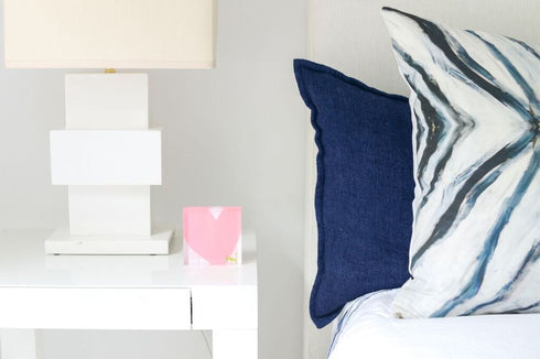 Teal blue Seashells cute decorative throw pillows by Kerri Rosenthal