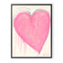 Pink Don’t Mess With My Heart Art Print by Kerri Rosenthal - Unique artwork for living room decor