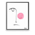 Bubble Girl No. 1 Art Print - Unique art gifts for living room, bedroom decor