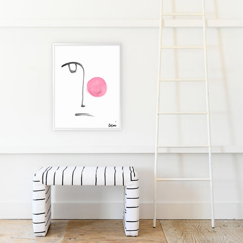 Bubble Girl No. 1 Art Print - Unique art gifts for living room, bedroom decor