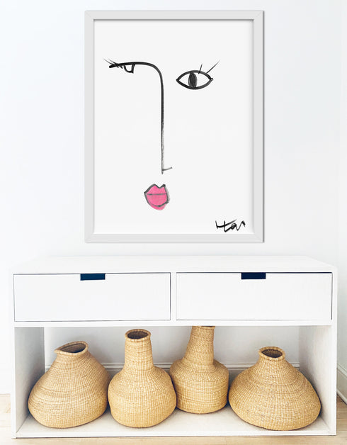 Bubble Girl No. 3 Art Print - Unique art gifts for living room, bedroom decor