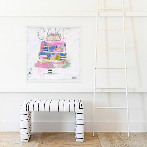 Cake Yum Art Print by Kerri Rosenthal - Unique art gifts for living room artwork decor