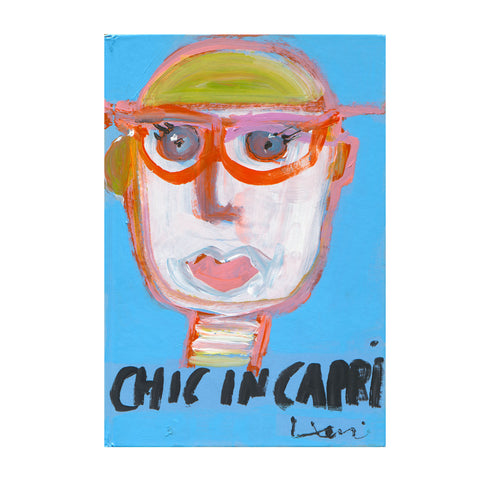 Chic In Capri Tiki Art Print by Kerri Rosenthal - Unique art gifts for living room wall decor