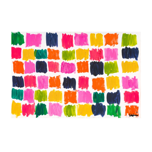 Color My Universe Colorful Abstract Art Print by Kerri Rosenthal - Unique artwork for living room decor