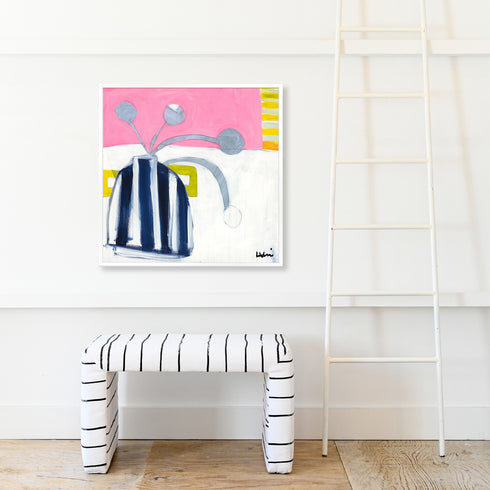 Colorful Crazy My Vasey Art Print by Kerri Rosenthal - Unique artwork for living room decor