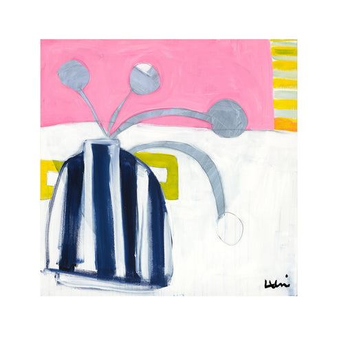 Colorful Crazy My Vasey Art Print by Kerri Rosenthal - Unique artwork for living room decor