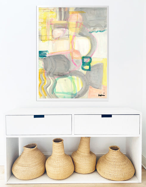 Fabuloso Colorful Art Print by Kerri Rosenthal - Unique artwork for living room decor