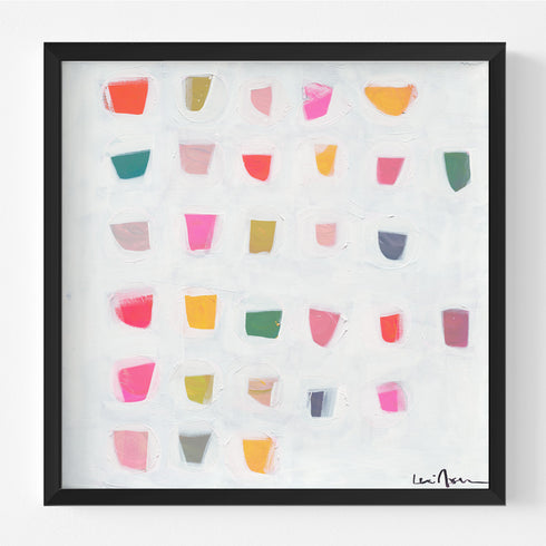 Fundrops colorful art print by Kerri Rosenthal - Unique artwork for living room wall decor