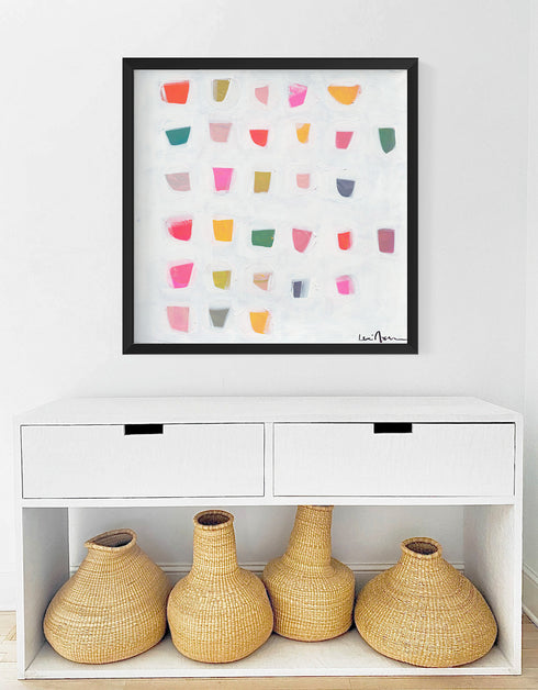 Fundrops colorful art print by Kerri Rosenthal - Unique artwork for living room wall decor