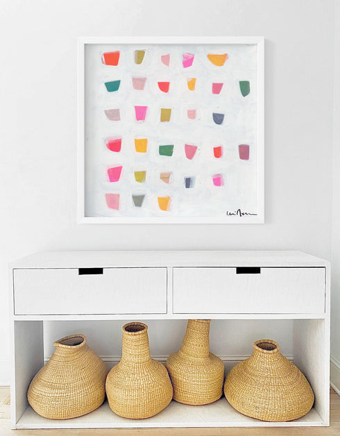 Fundrops colorful art print by Kerri Rosenthal - Unique artwork for living room wall decor