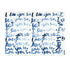 I Love You So Horizontal indigo blue word art print by Kerri Rosenthal - Unique artwork for living room wall decor
