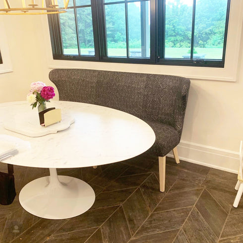 Jayney Reverse Carbon black white cotton oyster linen fabric - Kerri Rosenthal