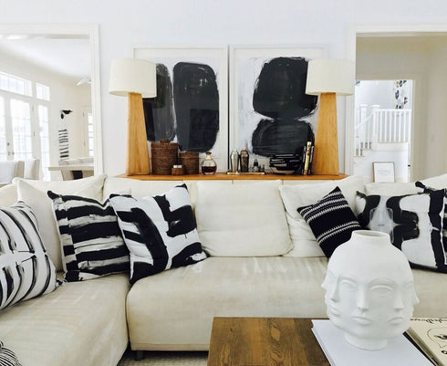 Classic Madame black carbon cute decorative throw pillows by Kerri Rosenthal