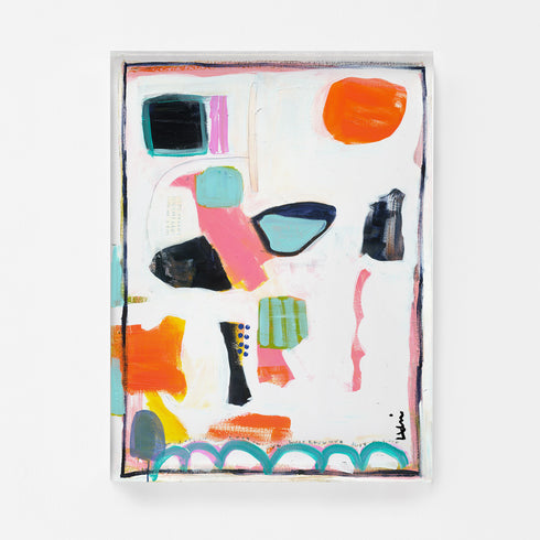 Lost In Love Art Print Artwork by Kerri Rosenthal - Perfect colorful wall artwork for living room decor