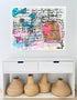 Love Inside Out colorful multi art print by Kerri Rosenthal - Unique artwork for living room wall decor